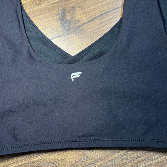 Fabletics Womens Low Impact Crossover Sports Bra Black Stretch Unpadded Sz Small - Picture 8 of 11